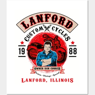 Lanford Custom Cycles Dan Conner Lts Posters and Art